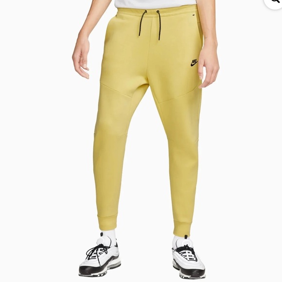 yellow tech fleece nike